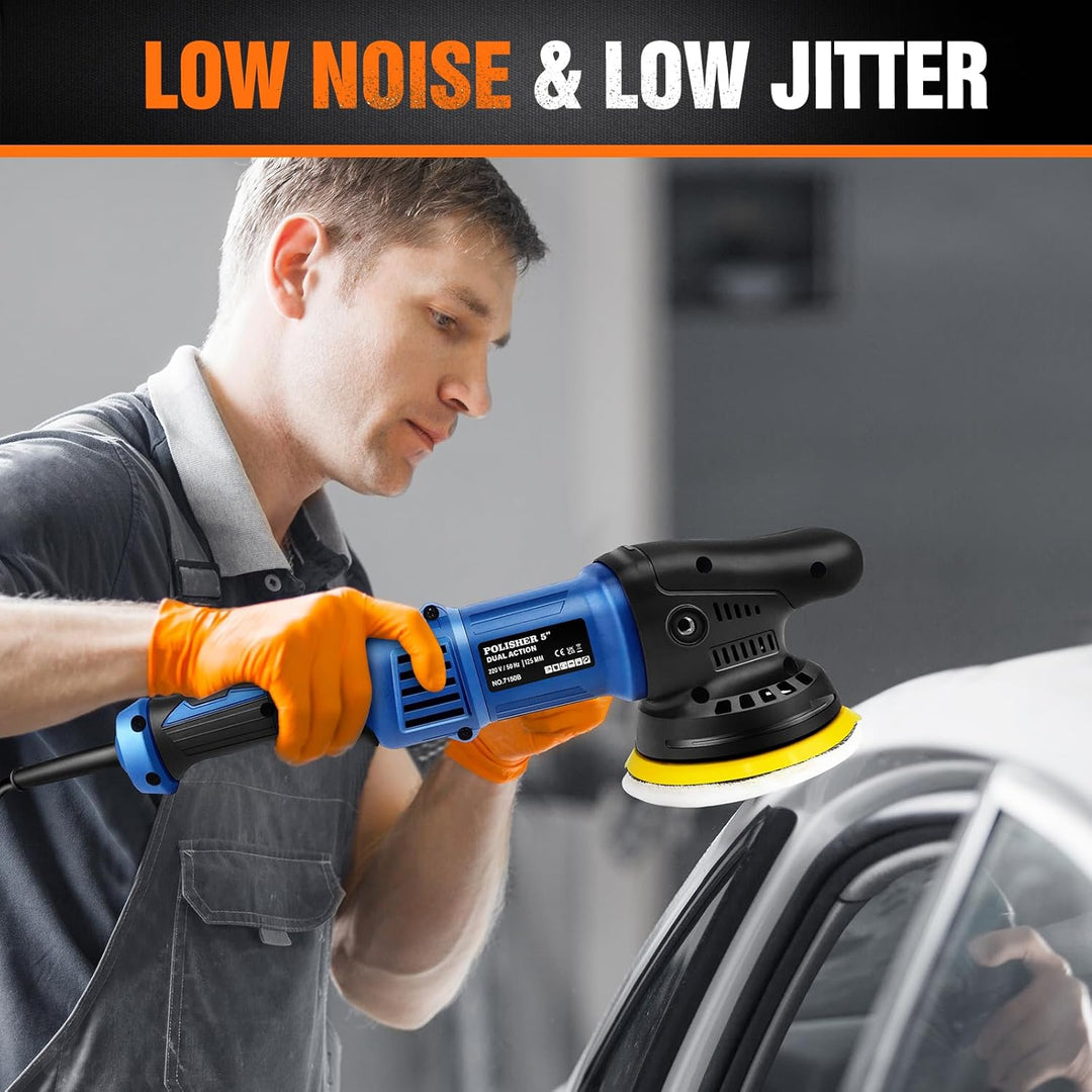 Dual Action Polisher Auto-Polituren und Poliermaschinen Exzenterschleifer 6 Gang Geschwindigkeit für