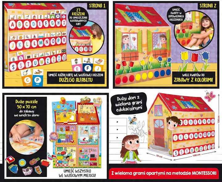 Lisciani Montessori Spielhaus Montessori, Kinderhaus, Lernspiele, 3+