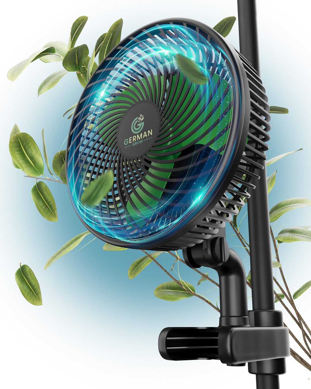 G6 Clip-Ventilator ECO Motor 10W, 10-Stufen, Oszillierend für Growbox und Pflanzenwachstum