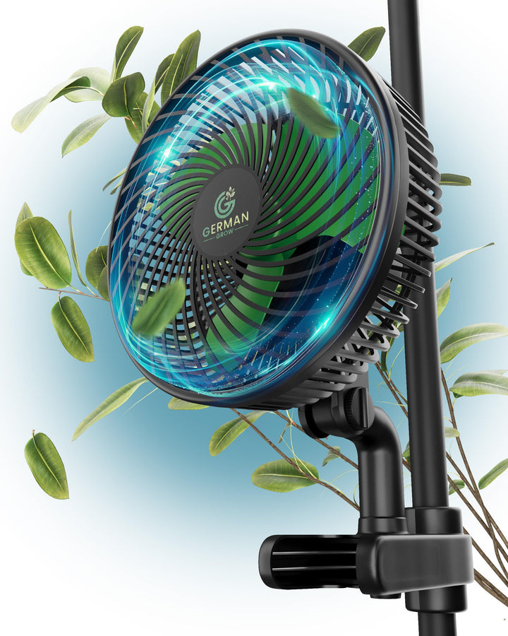 G6 Clip-Ventilator ECO Motor 10W, 10-Stufen, Oszillierend für Growbox und Pflanzenwachstum