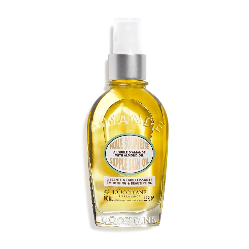 L'OCCITANE – Mandel Straffendes Körperöl – Langanhaltende Feuchtigkeit - Hinterlässt Ein Seidiges Fi