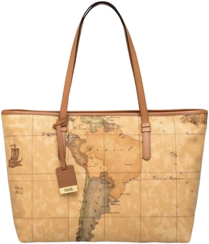 ALVIERO MARTINI DONNA Borsa Geo Classic Grande Naturale Mod. D007 6000, M