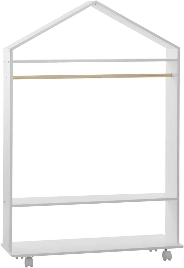 Kinderkleiderschrank mit Rollen - Weiss - Atmosphera créateur d'intérieur cm Weiss, cm Weiss
