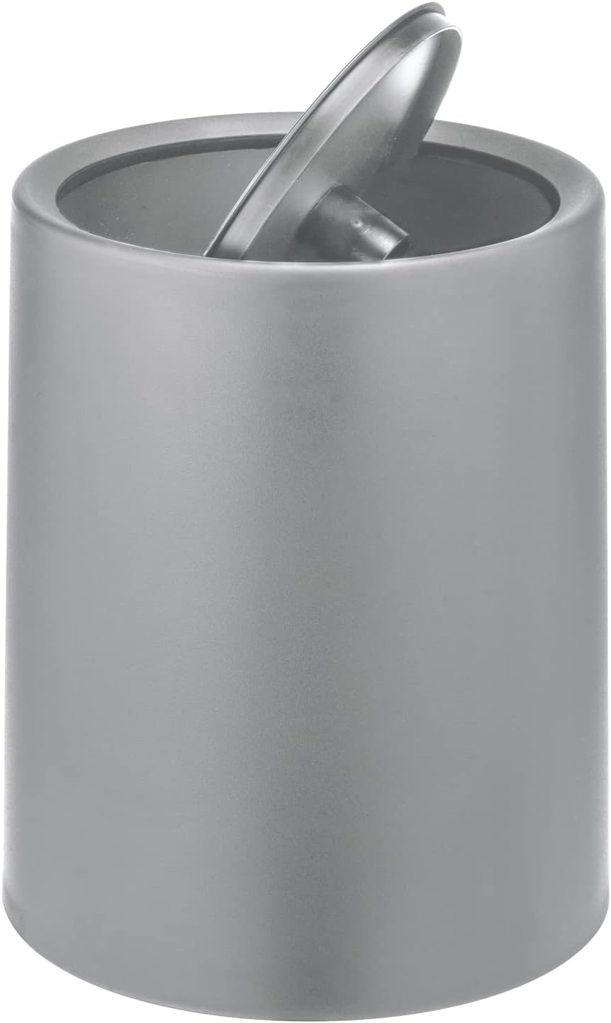 WENKO Schwingdeckeleimer Mod. Atri, 6 Liter Kosmetikeimer mit Deckel aus hochwertigem Kunststoff mit