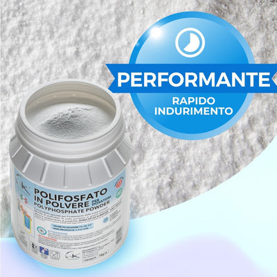 WK Polyphosphat Pulver | Nachfüllpulver für Polyphosphatdosierer | 1 kg | 3 Stück | Made in Italy