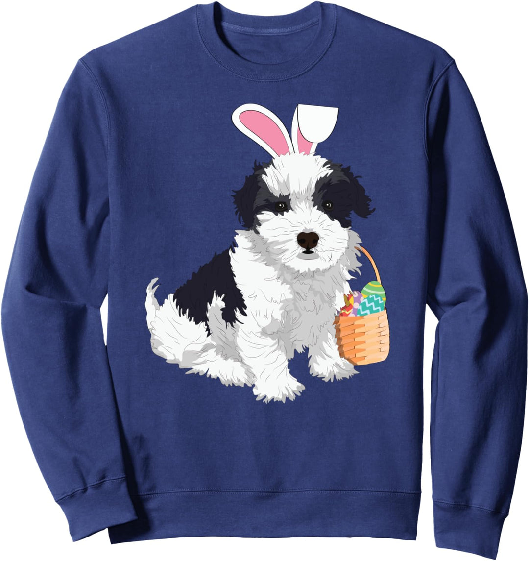 Havanesischer Osterhund mit Hasenohren Sweatshirt