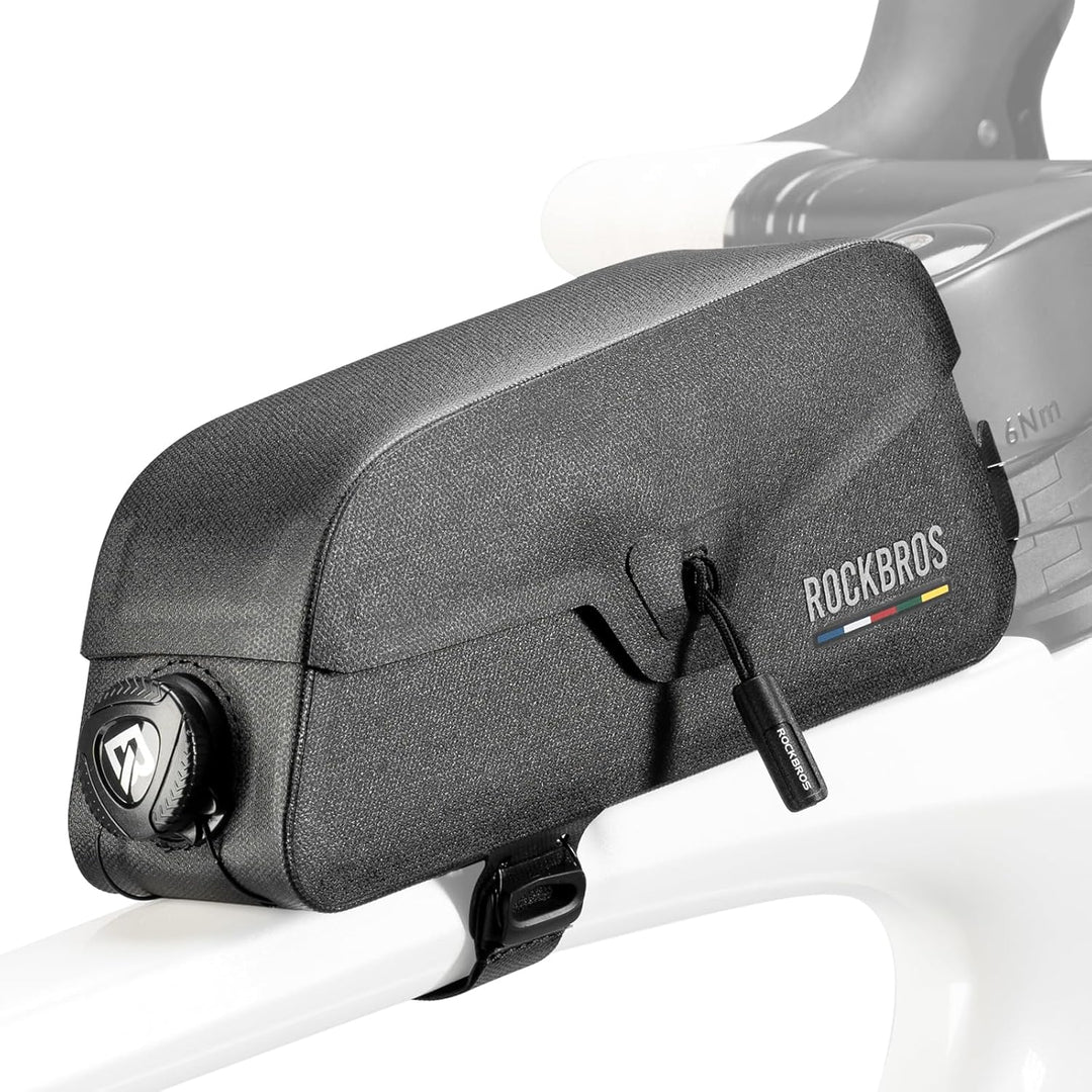 ROCKBROS Road to Sky Fahrrad Oberrohrtasche 100% Wasserdicht Magnetische Rahmentasche Fahrradtasche