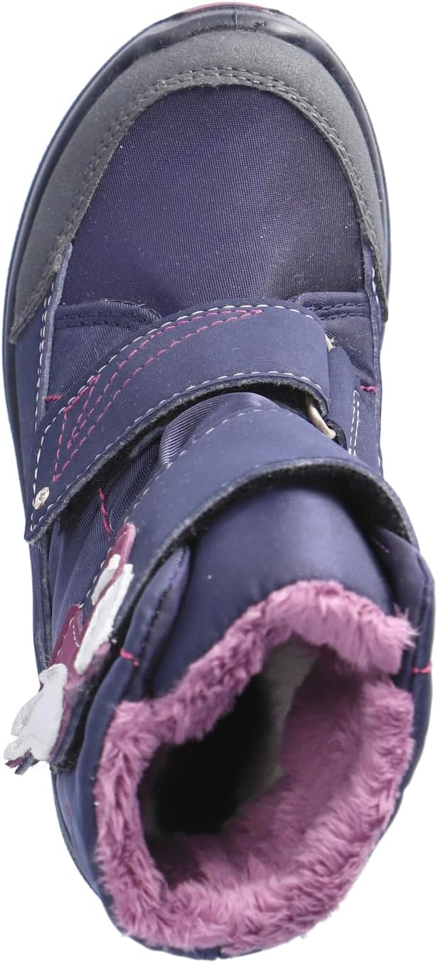 RICOSTA Mädchen Winterstiefel GAREI,Kinder Boots,WMS:Mittel,Sympatex,waschbar 25 EU Blau 170, 25 EU