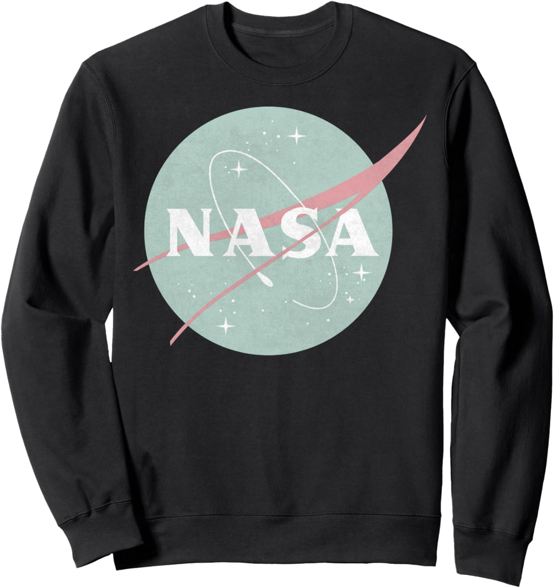 NASA Dusty Aqua Green Color Logo Sweatshirt