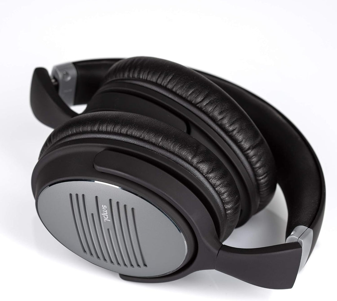 Smpl Noise Cancelling Kopfhörer - Bluetooth-Over-Ear-Kopfhörer, mit Mikrofon zum Anrufen, 16-Stunden