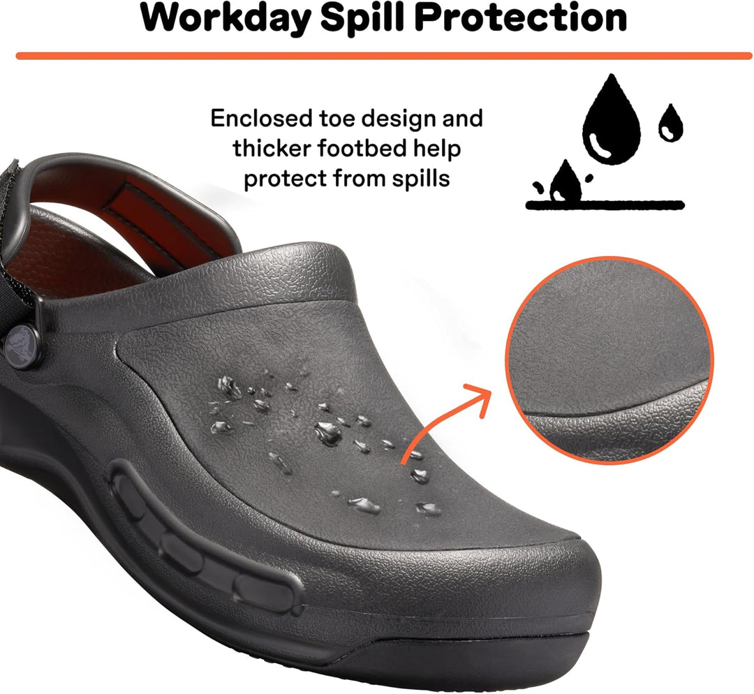 Crocs Unisex Bistro Pro Literide Clog Holzschuh 36/37 EU Schwarz, 36/37 EU Schwarz