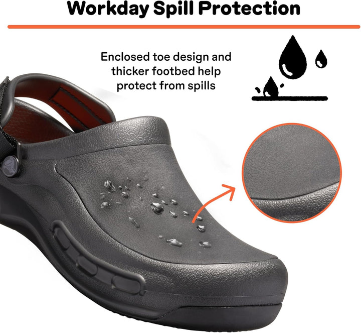 Crocs Unisex Bistro Pro Literide Clog Holzschuh 36/37 EU Schwarz, 36/37 EU Schwarz