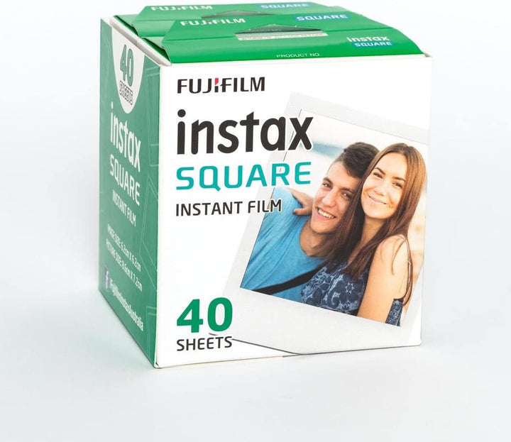 Instax Fujifilm Square Film, Weiss, 40 Stück