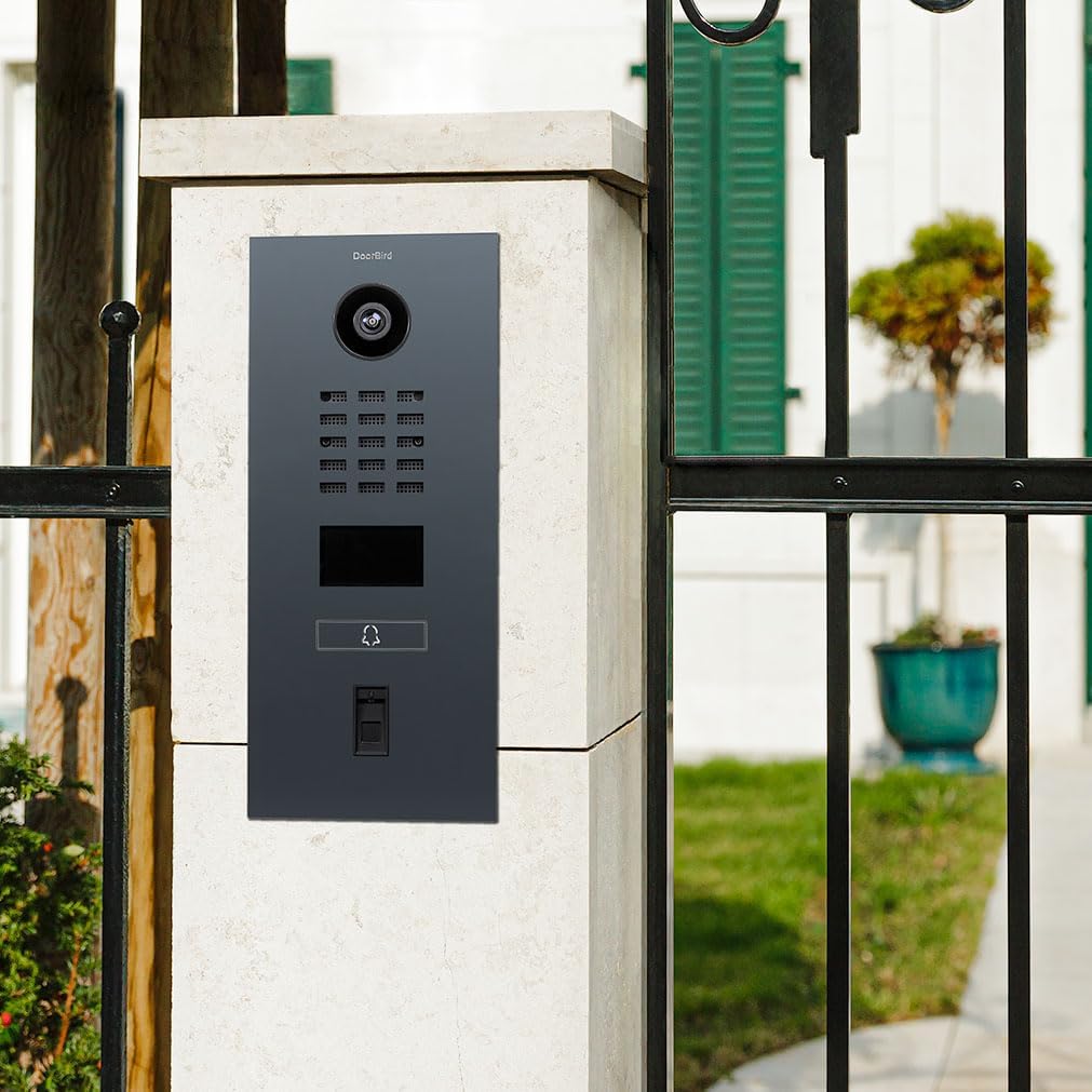 DoorBird D2101FV Fingerprint 50 IP Video Türstation | Video-Türsprechanlage mit 1 Ruftaste, Fingerab