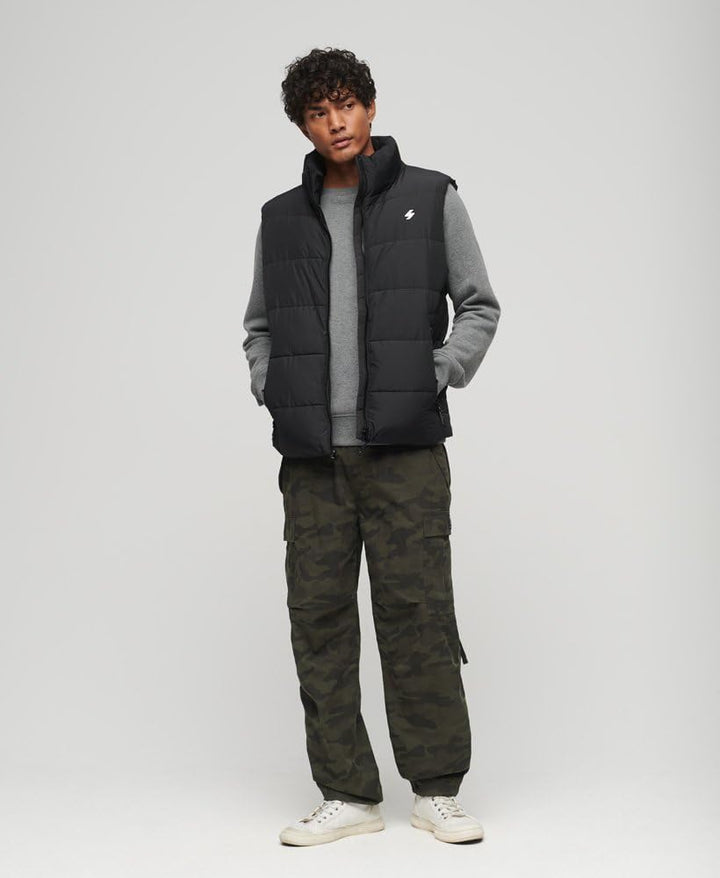 Superdry Bodywarmer Herren XL Schwarz, XL Schwarz