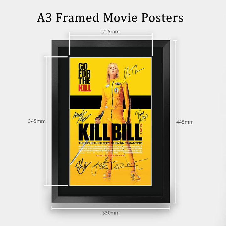 HWC Trading Kill Bill Vol. 1 Die Cast Geschenke Printed Poster Autogramm Bild für Film-Memorabilia F