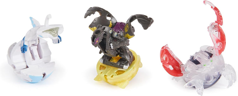 BAKUGAN Starter 3-Pack, Special Attack Dragonoid, Titanium Hammerhead, Butterclaw, individualisierba