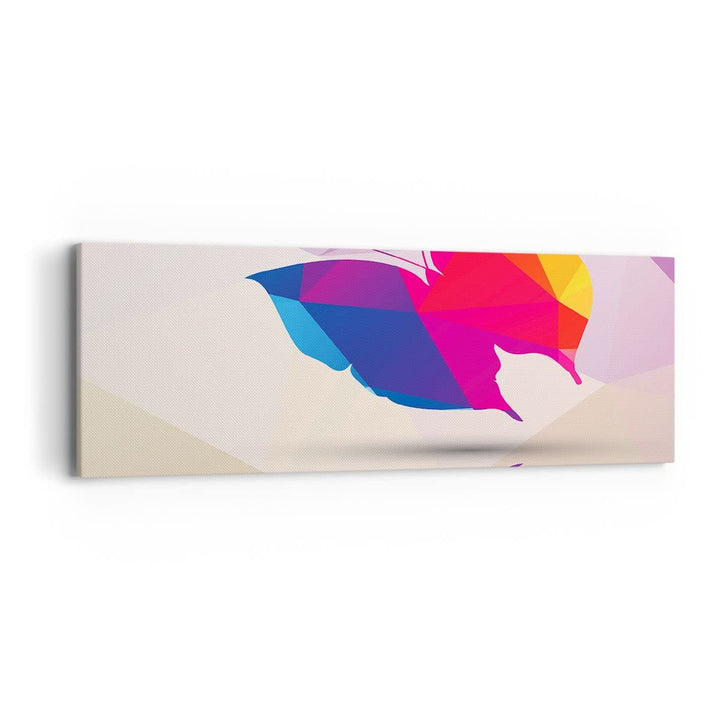 Panorama Bilder auf Leinwand Schmetterling Illustration Grafik Leinwandbild 90x30cm Wandbilder Dekor