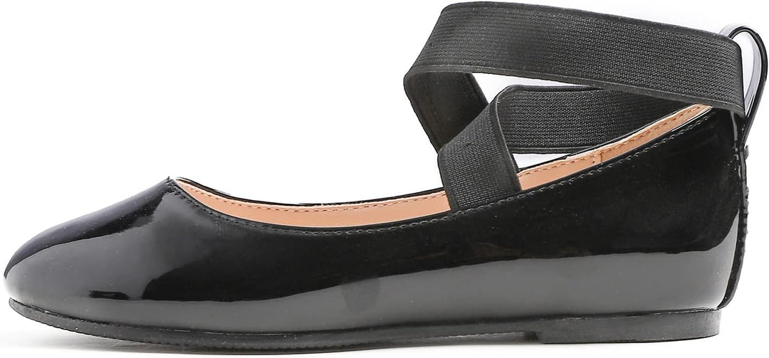 Feversole Girls Cute Belt Dress, Mädchen süsses Kleid Mary Jane Schuhe weiche Party Urlaub Ballerina