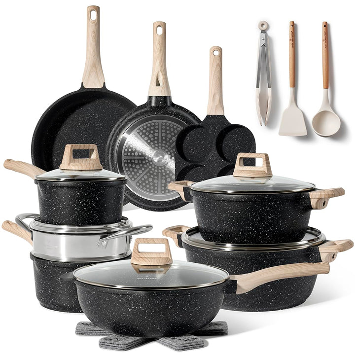 JUST PERFECTO Induktions Töpfe Set - Pfannenset mit deckel - Induktions Töpfe Set - töpfe & pfannen