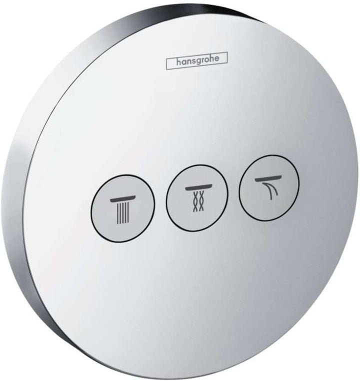 hansgrohe ShowerSelect S Unterputz Ventil, für 3 Funktionen, Chrom 3 Verbraucher Ventil, 3 Verbrauch