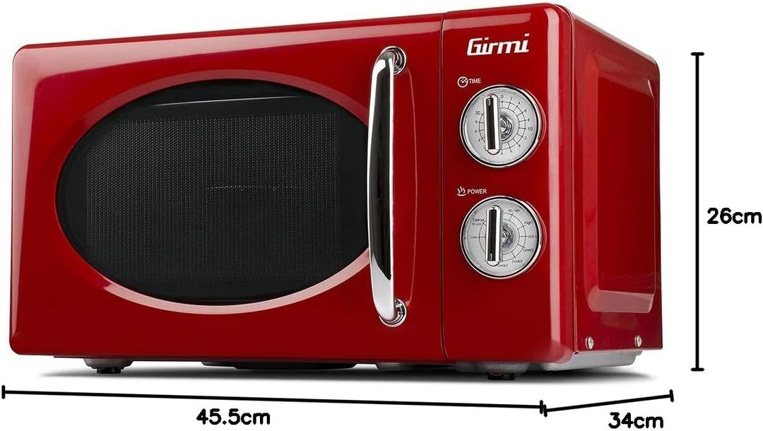 Girmi FM21 Kombi-Mikrowelle, 20 Liter, Stahl,