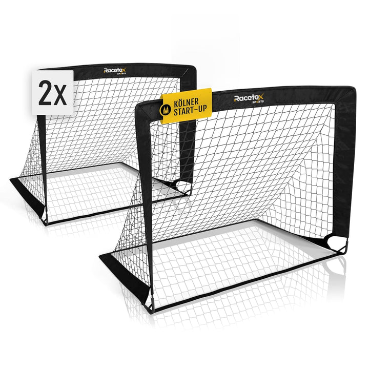 Racetex 2er Fussballtor Kinder Set - Fussball Tore inkl. nützlicher Tasche zum Transportieren - Vers
