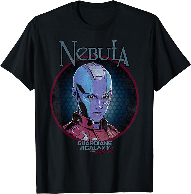 unisex-child Marvel Nebula Guardians of Galaxy 2 Scowl Graphic T-Shirt 10 Navy