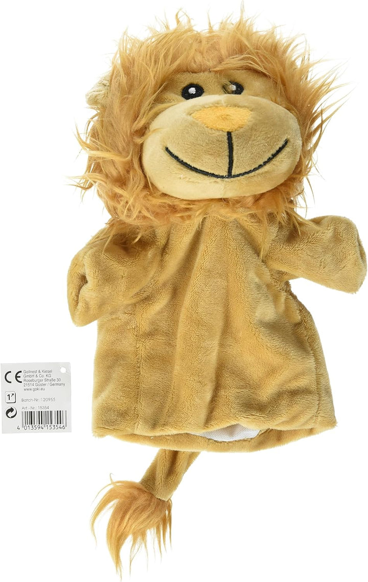 goki Handpuppen Wilde Tiere 3er Set aus Plüsch