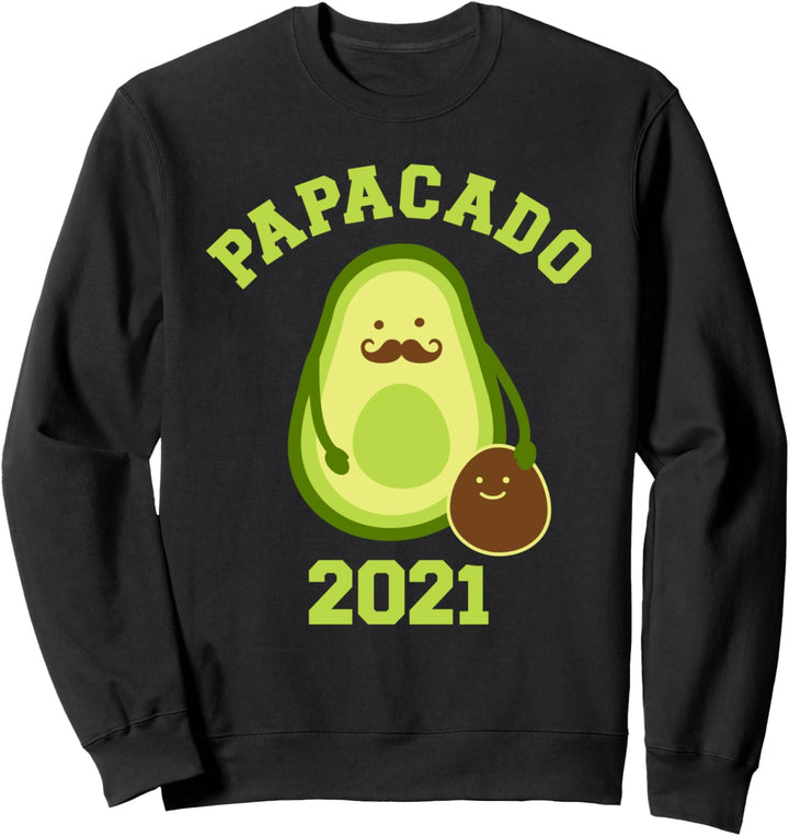 Papacado 2021 erstes Mal Papa Vater Baby Verkündung Sweatshirt
