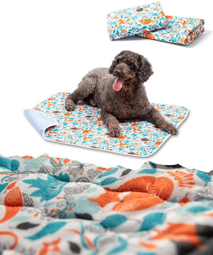 2X Luxus Waschbare Pee Pads für Hunde - 2x Saugfähiger & Rutschfest - Wiederverwendbare und Wasserdi