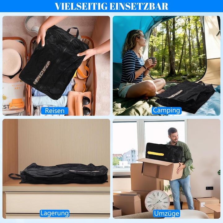 Vakuumbeutel für Kleidung Reise, 44L Wiederverwendbar TPU Vacuum Bags mit Luftdichtem, IP67 Wasserdi