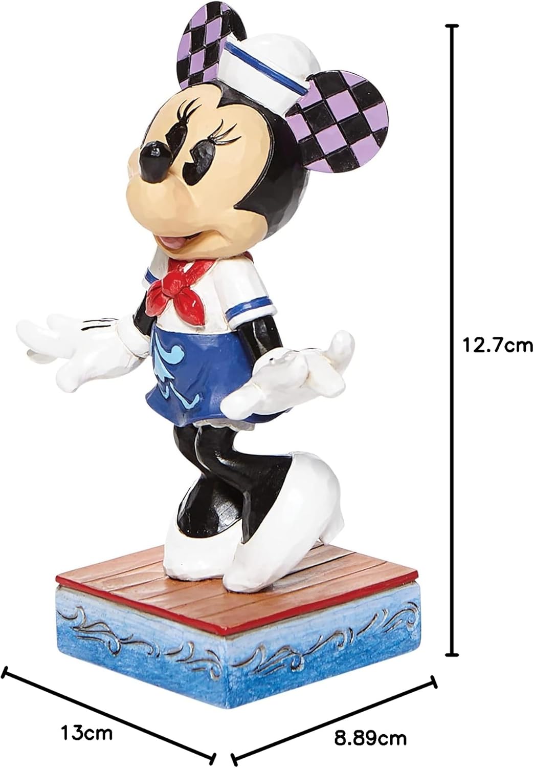 Enesco Disney Traditions by Jim Shore Sailor Minnie Mouse Persönlichkeit Pose Figur, 12,7 cm, Mehrfa