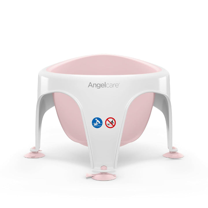Angelcare ergonomischer Badering für die grosse Badewanne oder Dusche, Light Pink, angenehm weiche S