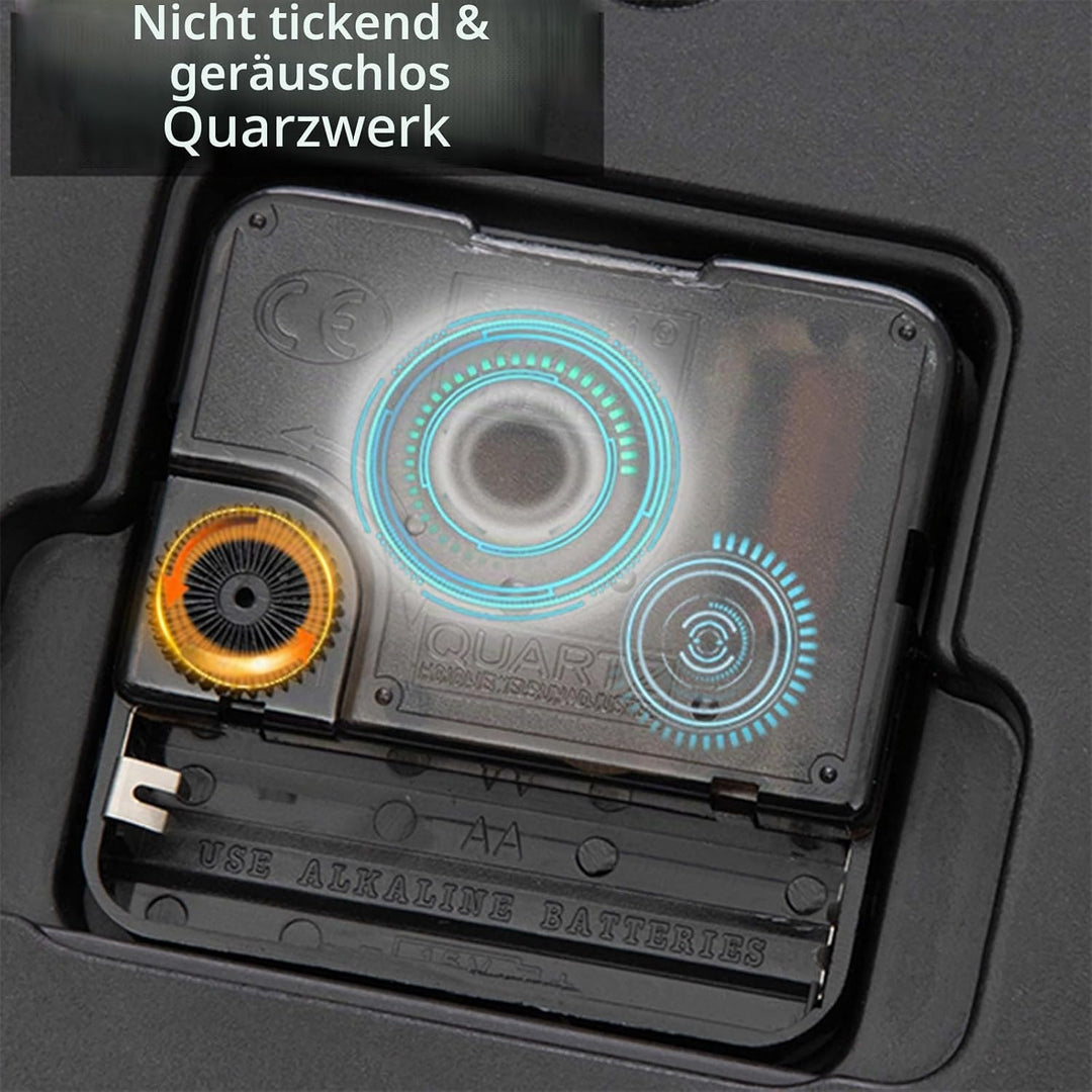 Küchenuhr Gross Wanduhr Ohne Tickgeräusche Lautlos 30cm Quarz Batterie Betriebene Wanduhr Einfach zu