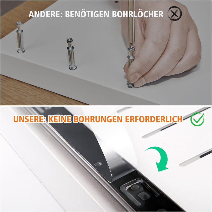 Teleskopschublade,Dehnbar Ausziehbarer Schrank Organizer, Kohlenstoffstahl Ausziehbare Schubladen Au