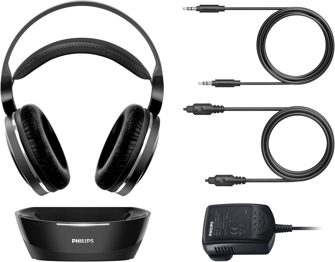 Philips Kabelloser TV Kopfhörer Over Ear SHD8850/12 Wireless HiFi Kopfhörer (Exzellenter Sound, Hi-R