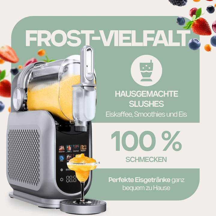 4Swiss Eismaschine Selbstkühlend Eis Maschine Speiseeisbereiter Speiseeismaschine mit Kompressor Ice