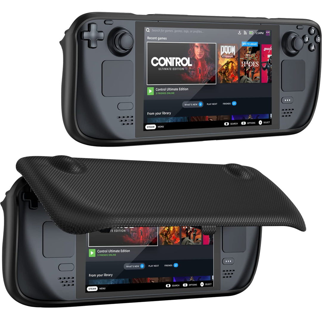 ProCase Hülle für Steam Deck, Flip Cover Kompatibel mit 7 Zoll Valve Steam Deck Case Schutzhülle Mag