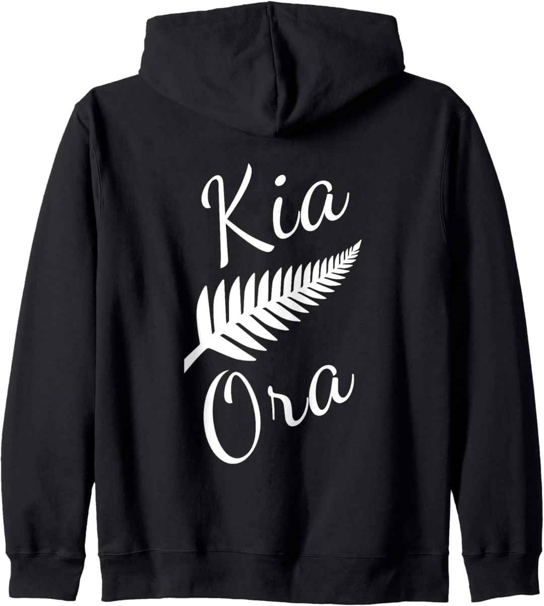 Kia Ora Maori Gruss Neuseeland Ureinwohner Silberfarn Stolz Kapuzenjacke