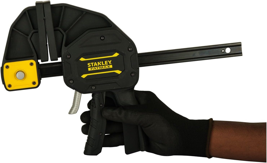 Stanley FatMax Einhandzwinge Extralang FMHT0-83238 (410mm Schienen-Länge, 270kg Spannkraft, verwindu