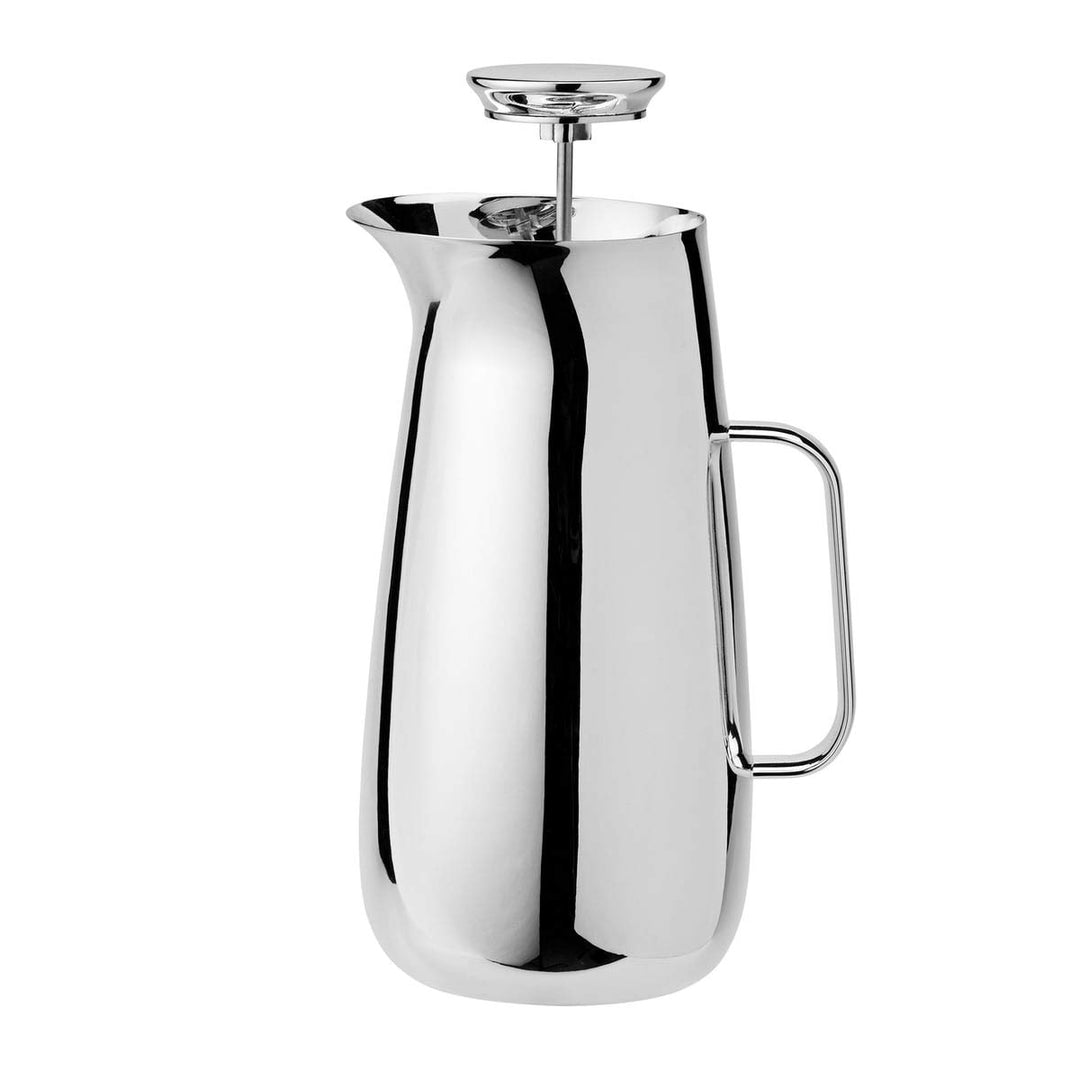 Stelton Foster Pressfilterkanne, Frensh Press, Edelstahl, Silber 1l