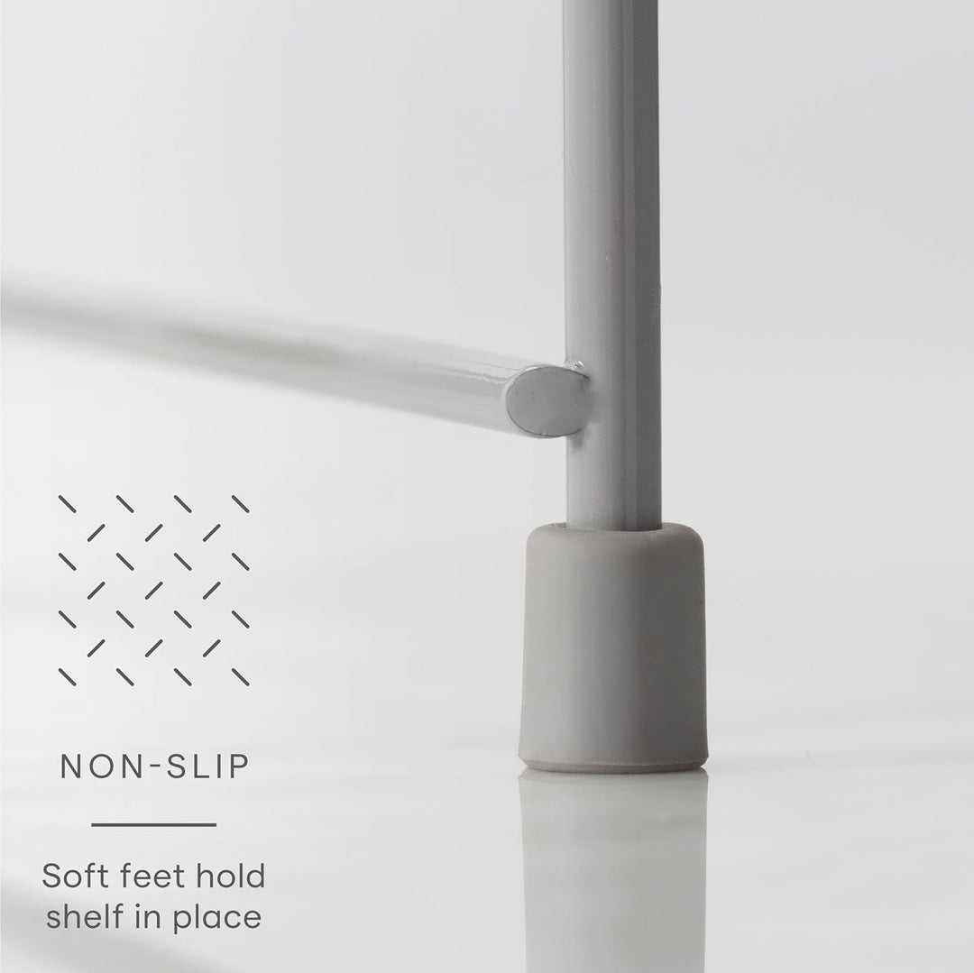 YouCopia UpSpace Verstellbares Regal, höhenverstellbarer Organizer für Küchenschrank, Speisekammer o