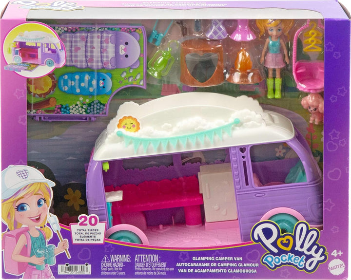 Polly Pocket Caravan Fun Spielset, 4Y+, JCC32