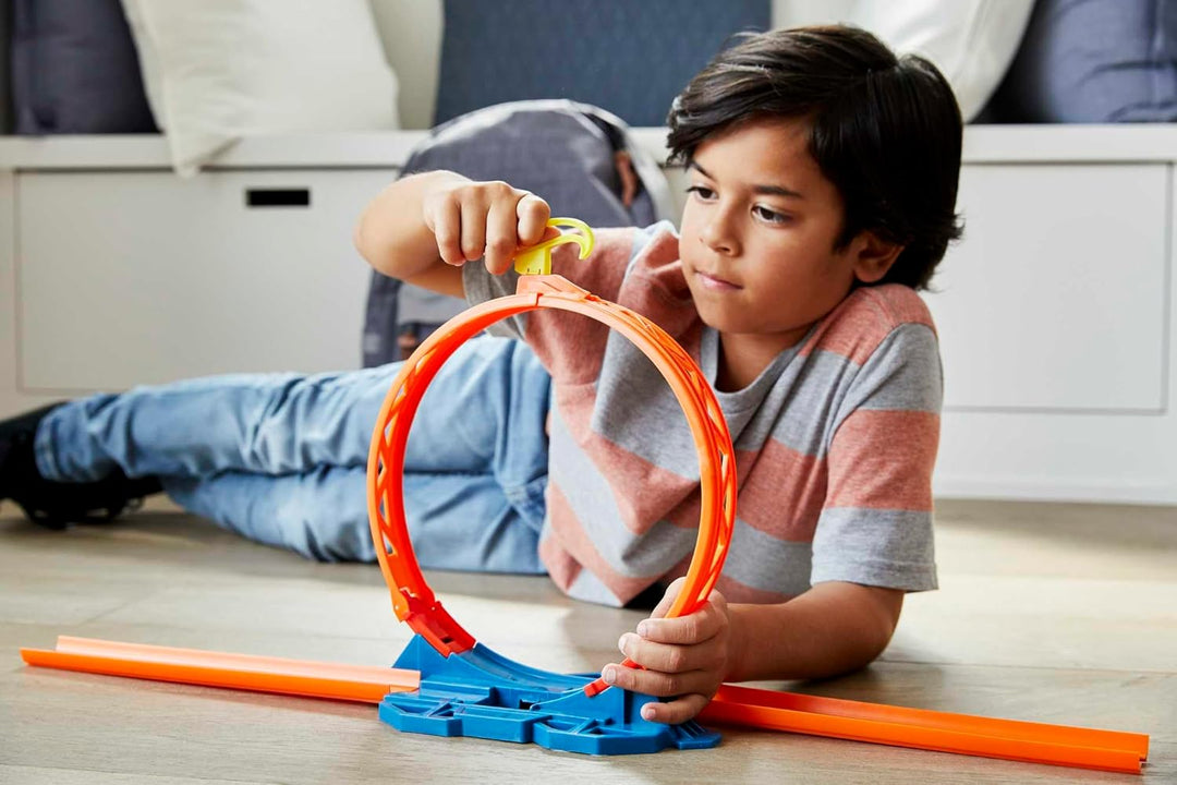 Hot Wheels GLC90 - Track Builder Unlimited Looping Kicker Set Zubehörteile, Spielzeug Autorennbahn a
