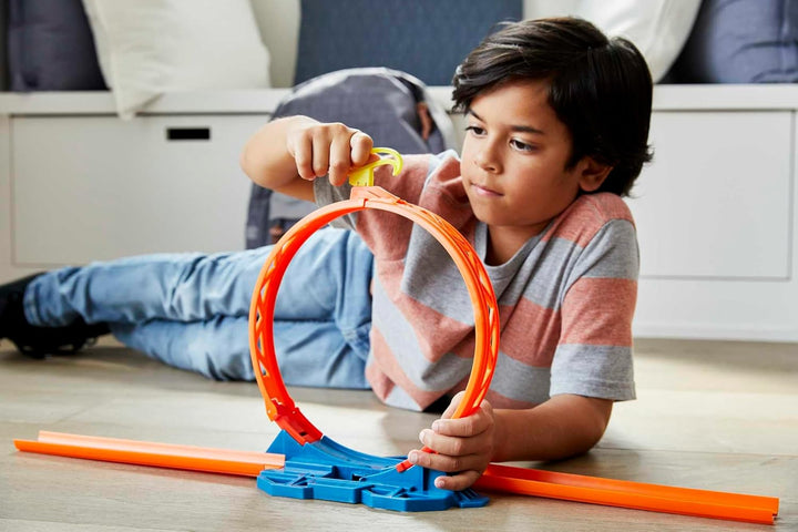 Hot Wheels GLC90 - Track Builder Unlimited Looping Kicker Set Zubehörteile, Spielzeug Autorennbahn a
