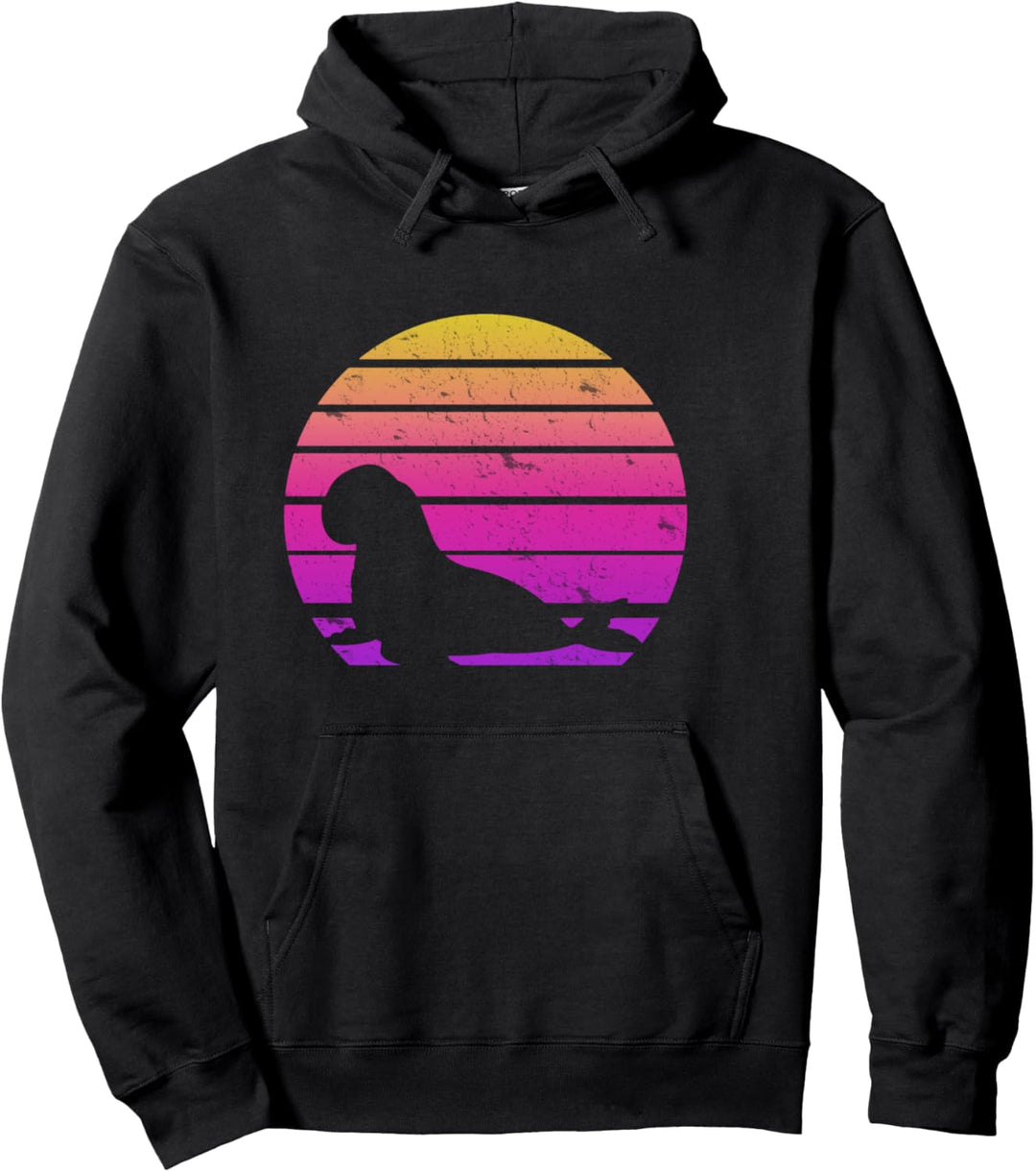 Seelöwen I Robben I Retro Seehund Pullover Hoodie