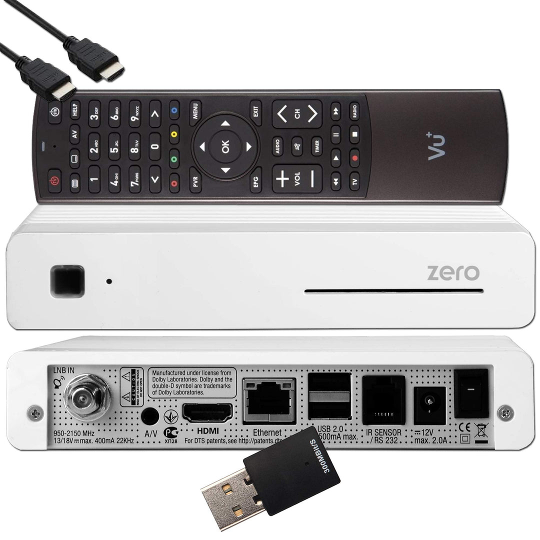 VU+ Zero HW Version 2-1x DVB-S2 Full-HD Sat Tuner E2 Linux Receiver, YouTube, Satellit Receiver mit