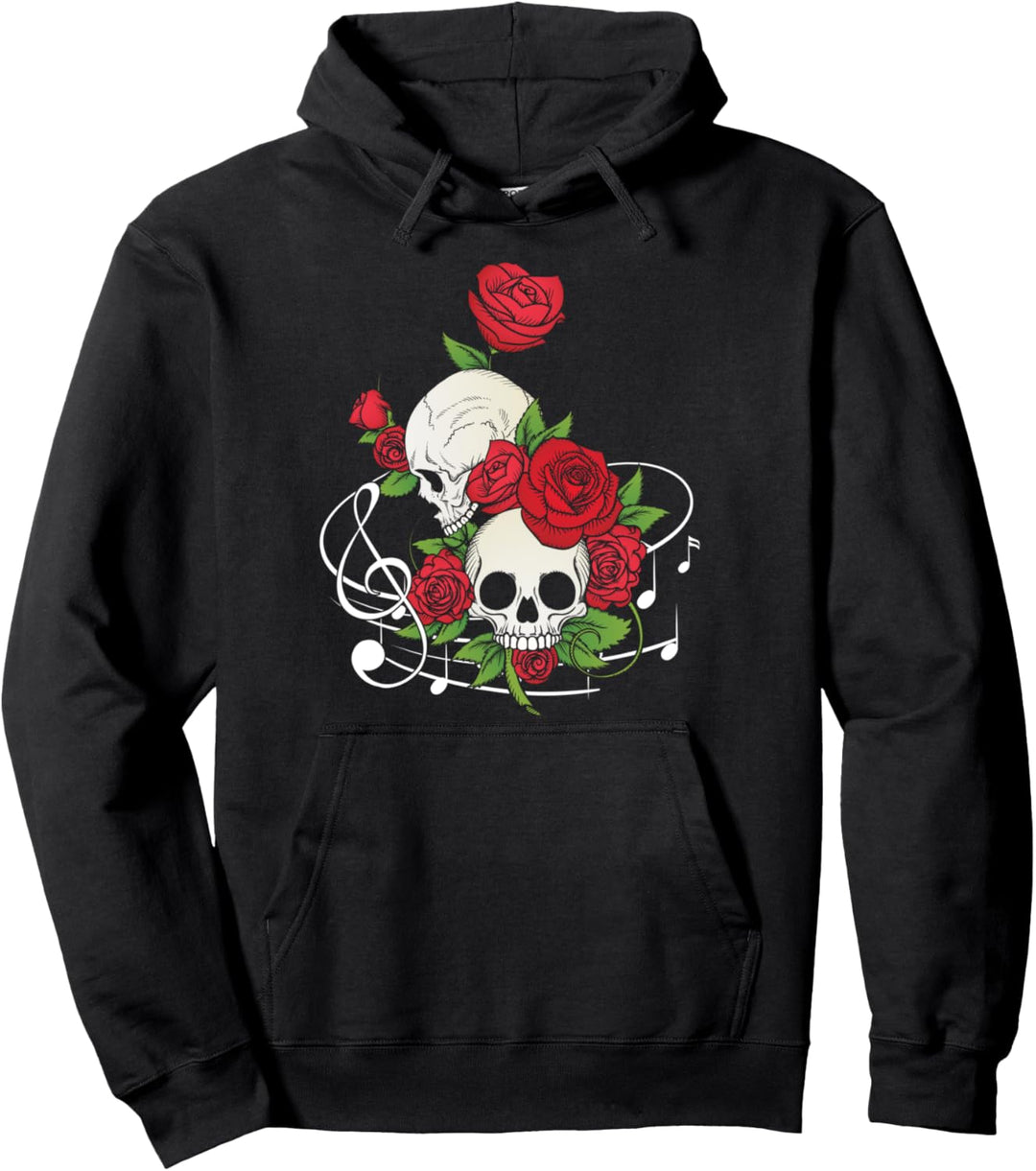 Totenschädel Halloween Blumen Skeleton Kürbis Hexe Geschenk Pullover Hoodie