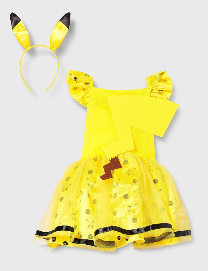 amscan Pikachu Kostüm für Kinder Mädchen 3-4 Jahre, 3-4 Jahre